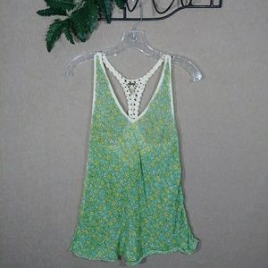 Free People floral tank top medium